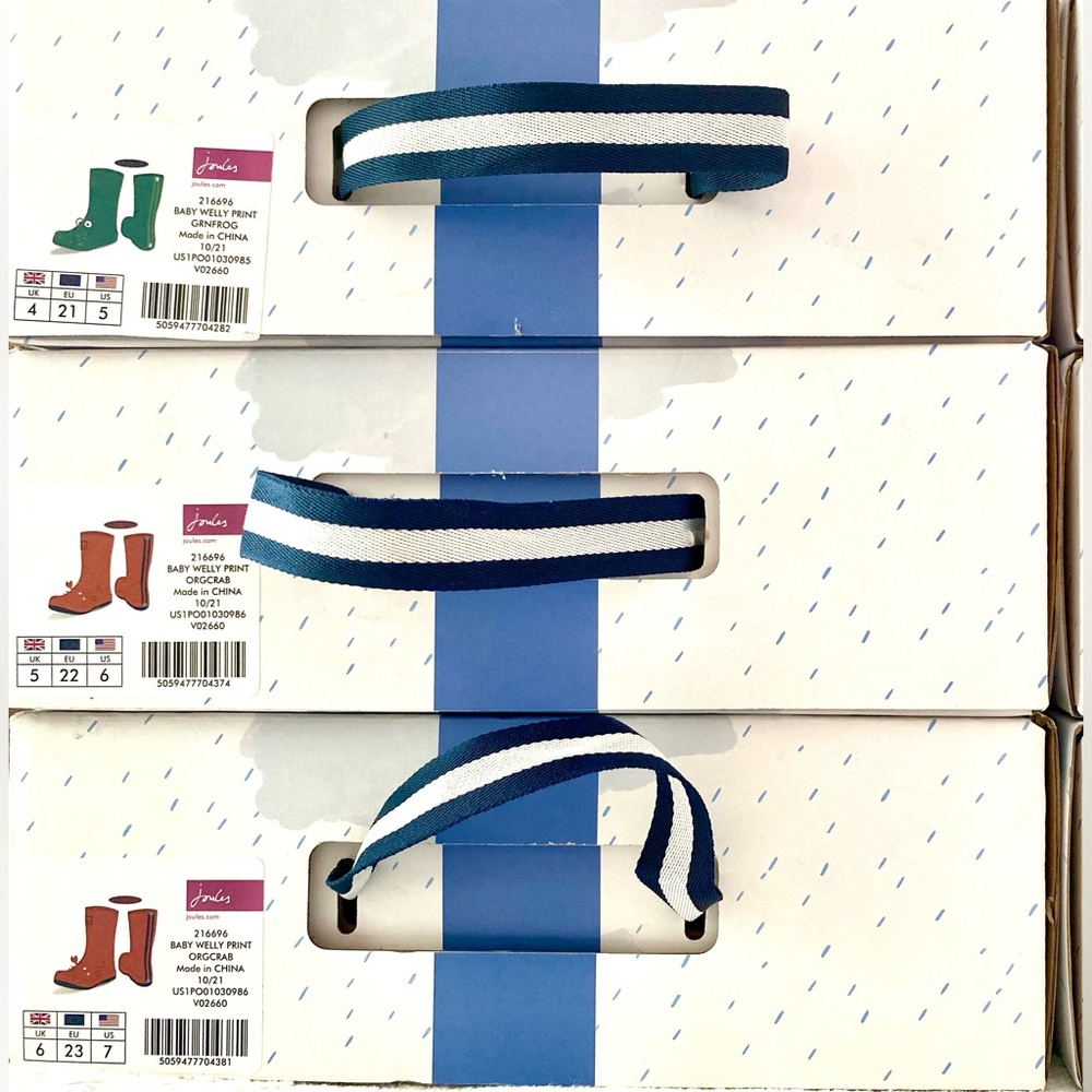 🐸Joules Kids Welly Rain Boots - 🦀 Last 3 in Adorable Styles: Frog Crab Ladybug!🐞